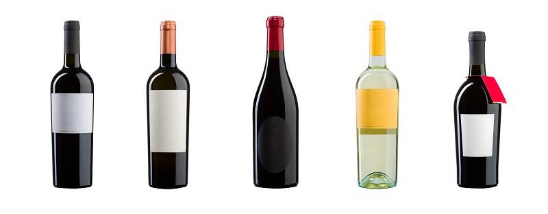 Diseño botellas de vino