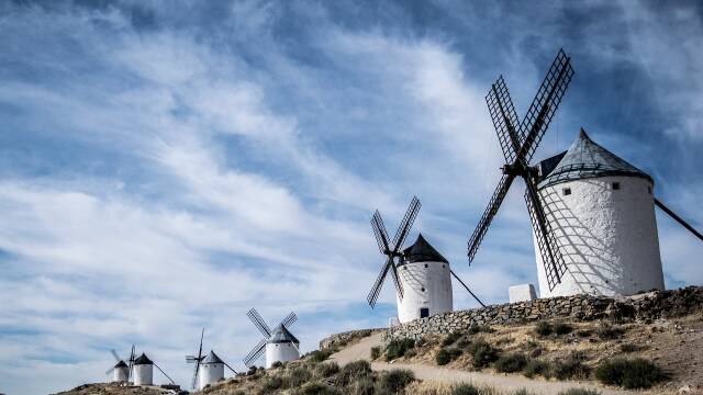 Imagen de molinos de viento para la cabecera del post