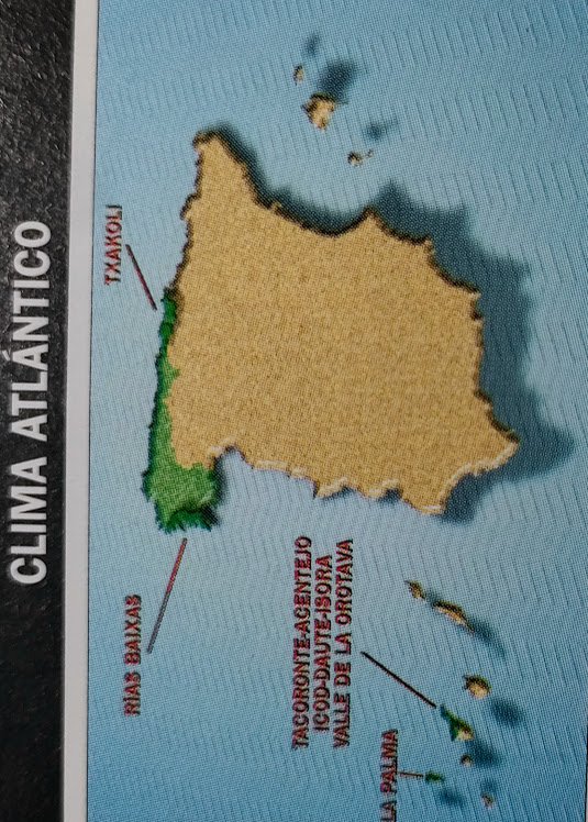 Mapa del clima atlántico